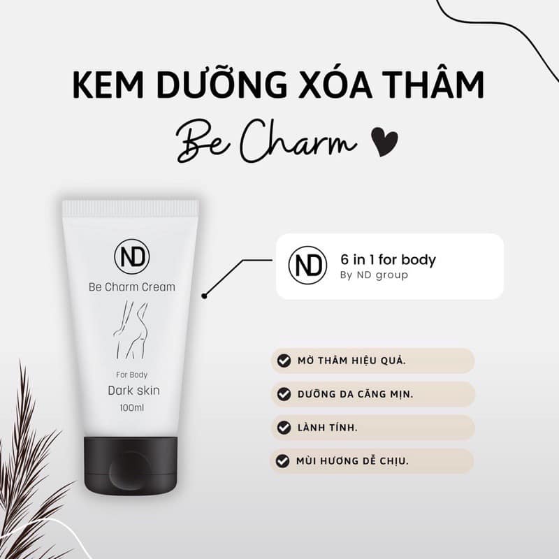 Kem Bôi Làm Mờ Thâm Mông Be Charm Cream 6in1