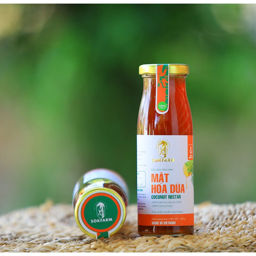 [Hoàn Tiền 10%] Mật Hoa Dừa Cô Đặc Sokfarm 250G - Leaf Organic HCM