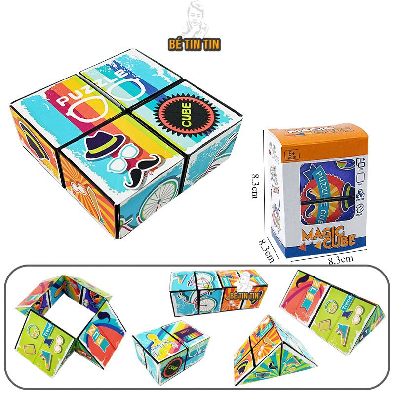 Đồ Chơi Khối Rubik 3D Thay Đổi Hình Dạng Độc Đáo Cho Trẻ Em