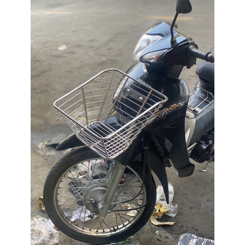 [HCM]RỔ INOX HONDA RS100/ RSX / WAVE@ 2017 / BLADE + PASS NẠ