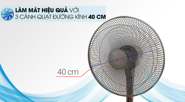 [HÀNG CHÍNH HÃNG] Quạt đứng KDK có điều khiển M40K (TGY/GY) Xám