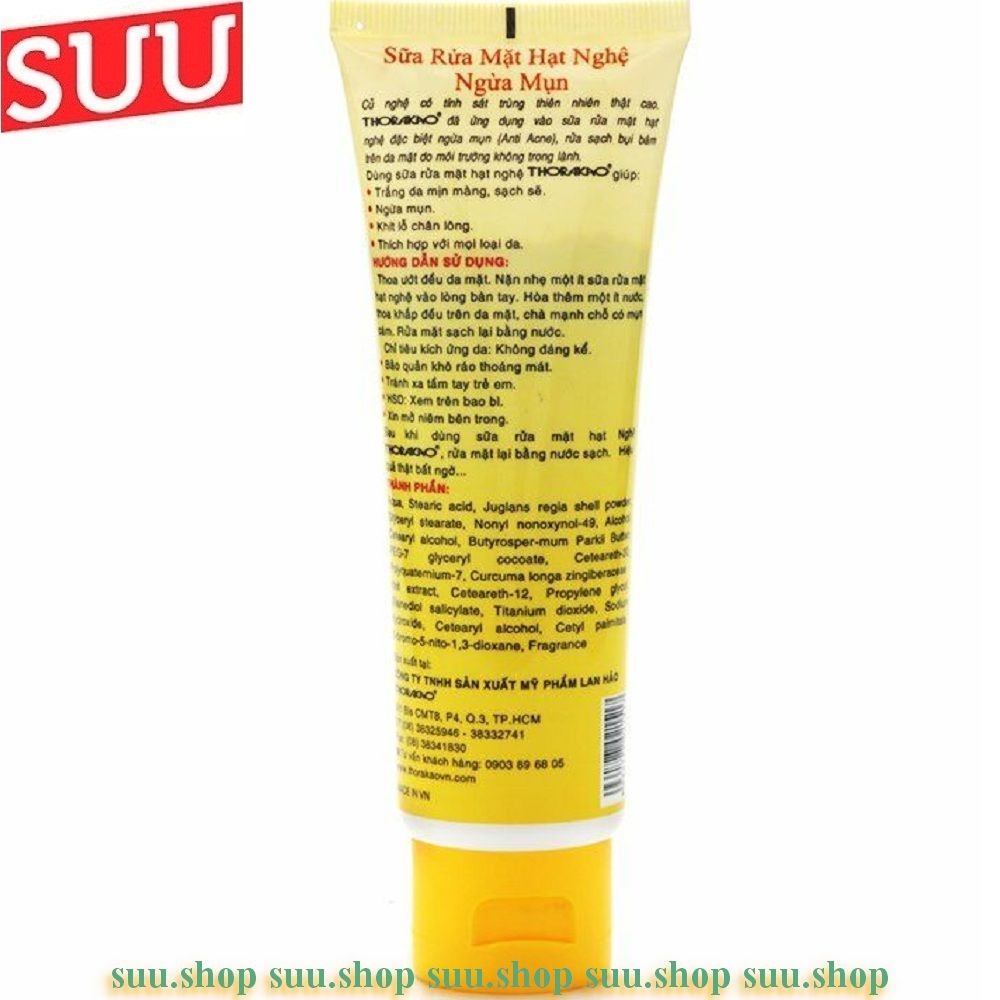 Sữa Rửa Mặt Thorakao 120g trắng da ngừa mụn