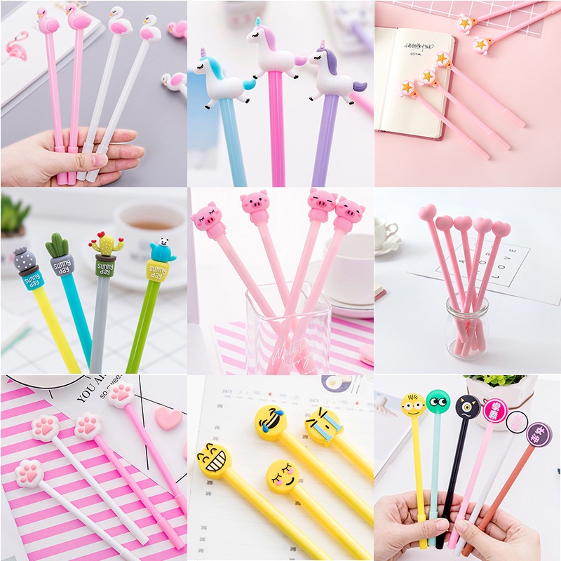 Set 20 Bút Hoạt Hình Túi Zip Cute (giao ngẫu nhiên)