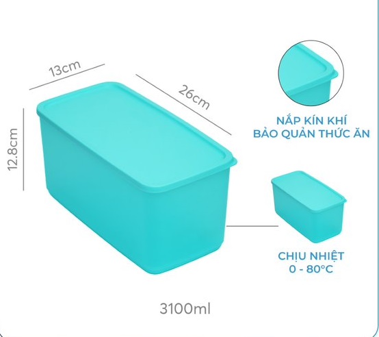 Bộ hộp bảo quản thực phẩm funtastic four tupperware chính hãng