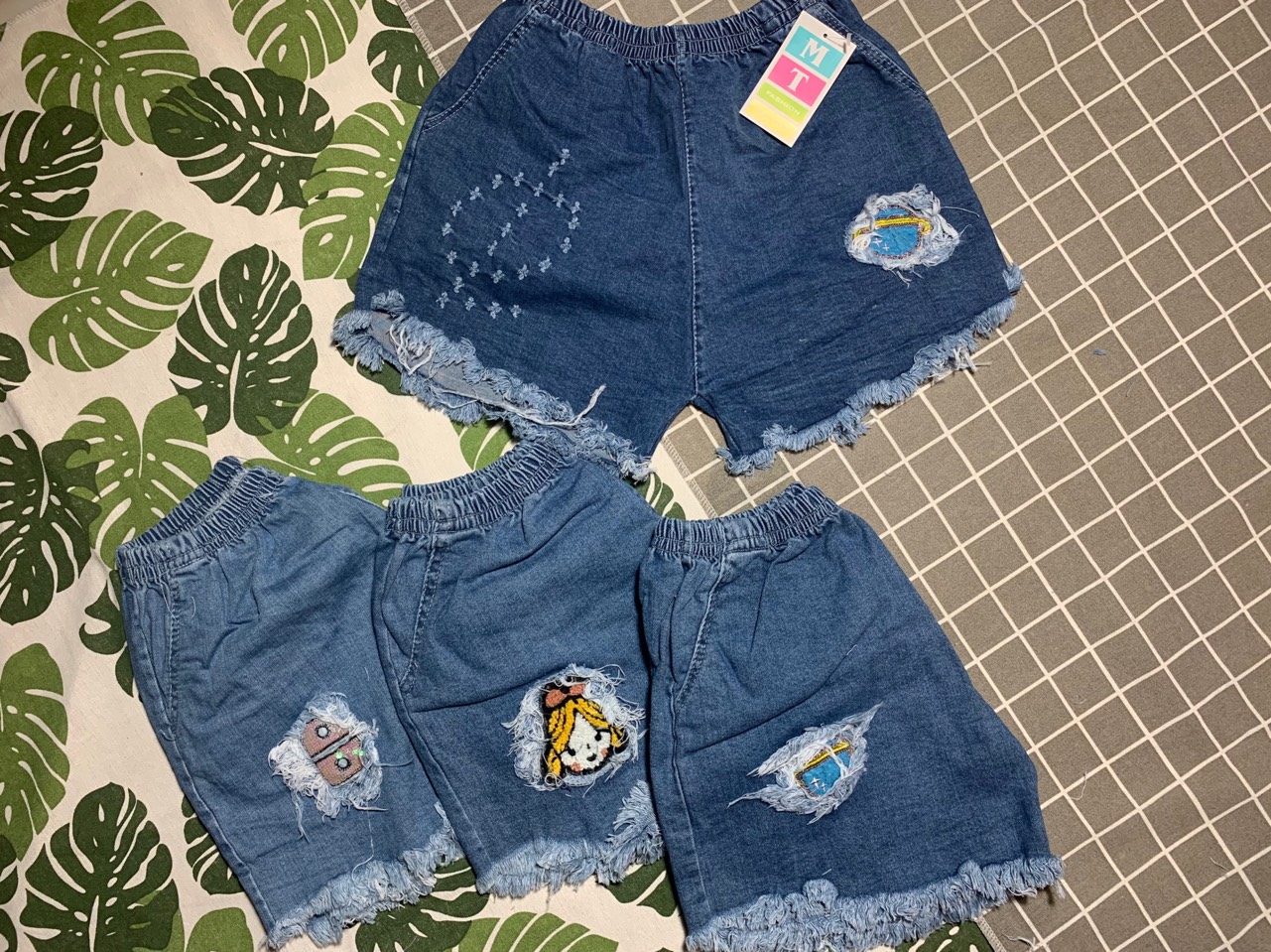 COMBO 3 QUẦN, QUẦN SHORT JEAN NỮ THỜI TRANG ( quần lưng thun )