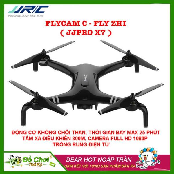 Máy bay flycam C - FLY ZHI ( JJRC JJPRO X7 ), Động cơ không chổi than,Bay 25 phút tầm xa 800m, 2 GPS, Camera Full HD 1080P ( Đối Thủ Của MJX BUGS 5W, bugs 2se, bugs 3 pro, jjpro x5 )