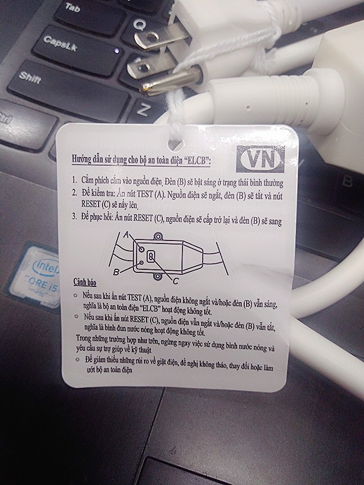 Bộ chống giật bình nóng lạnh ELCB ( Bộ chống dò điện)