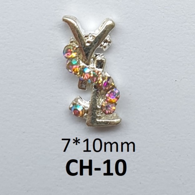 Charm thương hiệu 3D trang trí móng CH BYH008