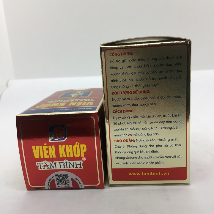 VIÊN KHỚP TÂM BÌNH lọ 60 viên
