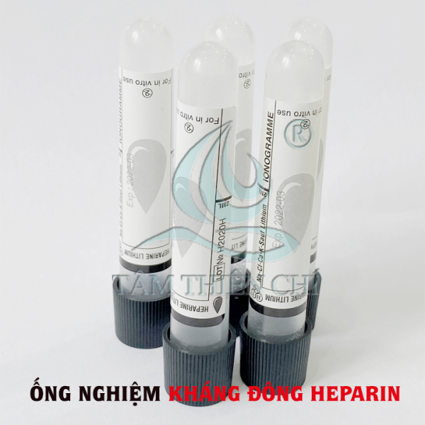 Ống nghiệm kháng đông HEPARIN Lithium HTM túi 10 cái cao cấp