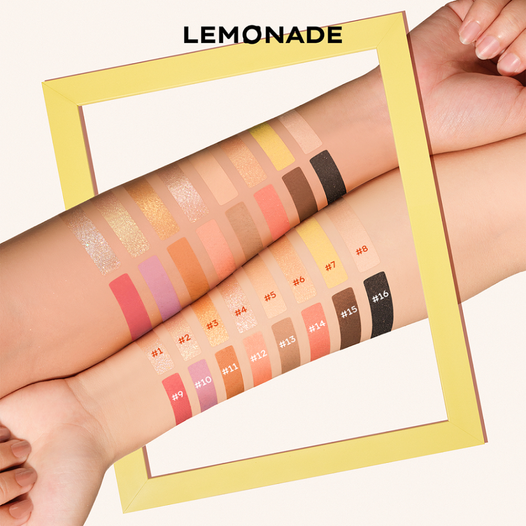 Bảng phấn mắt Lemonade Aesthetic Eyeshadow Palette 16 ô 20.8g