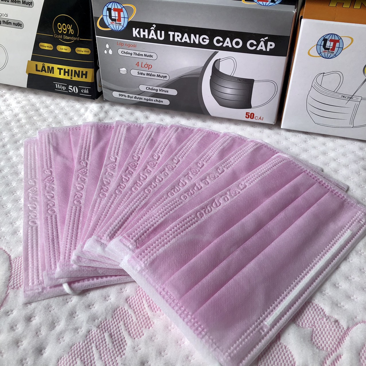 [HCM]Khẩu trang y tế 4 lớp hộp 50 cái Kháng Khuẩn Ngăn Ngừa Virus Khói Bụi Đạt Tiêu Chuẩn ISO Và Kiểm Định Bộ Y Tế màu xanh than hoạt tính