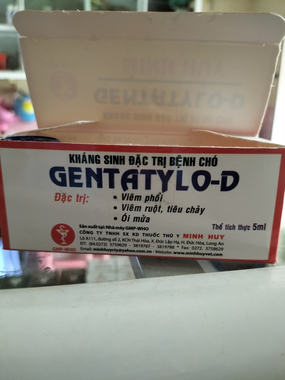 Kháng sinh chó mèo Genta Tylo D 5ml