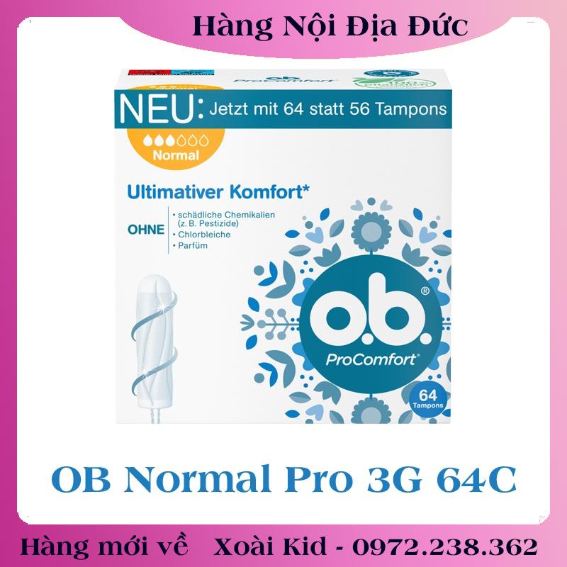 Băng vệ sinh Tampon Ob Đức - Date mới đủ Bill
