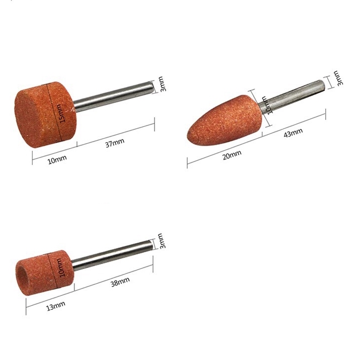[Fr] Bộ 7 Mũi Đá Mài Mini Trục 3mm