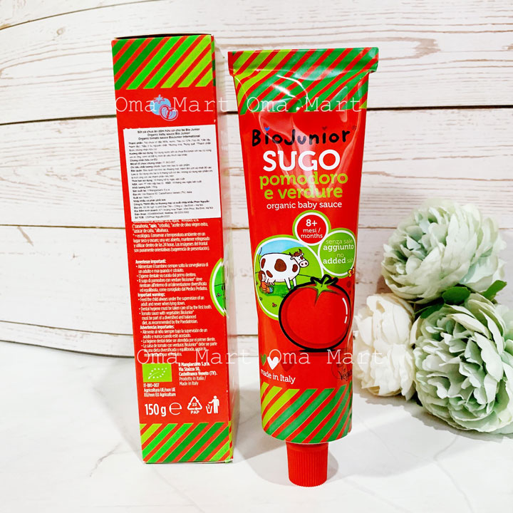 Sốt cà chua ăn dặm cho bé hữu cơ Bio Junior 150g