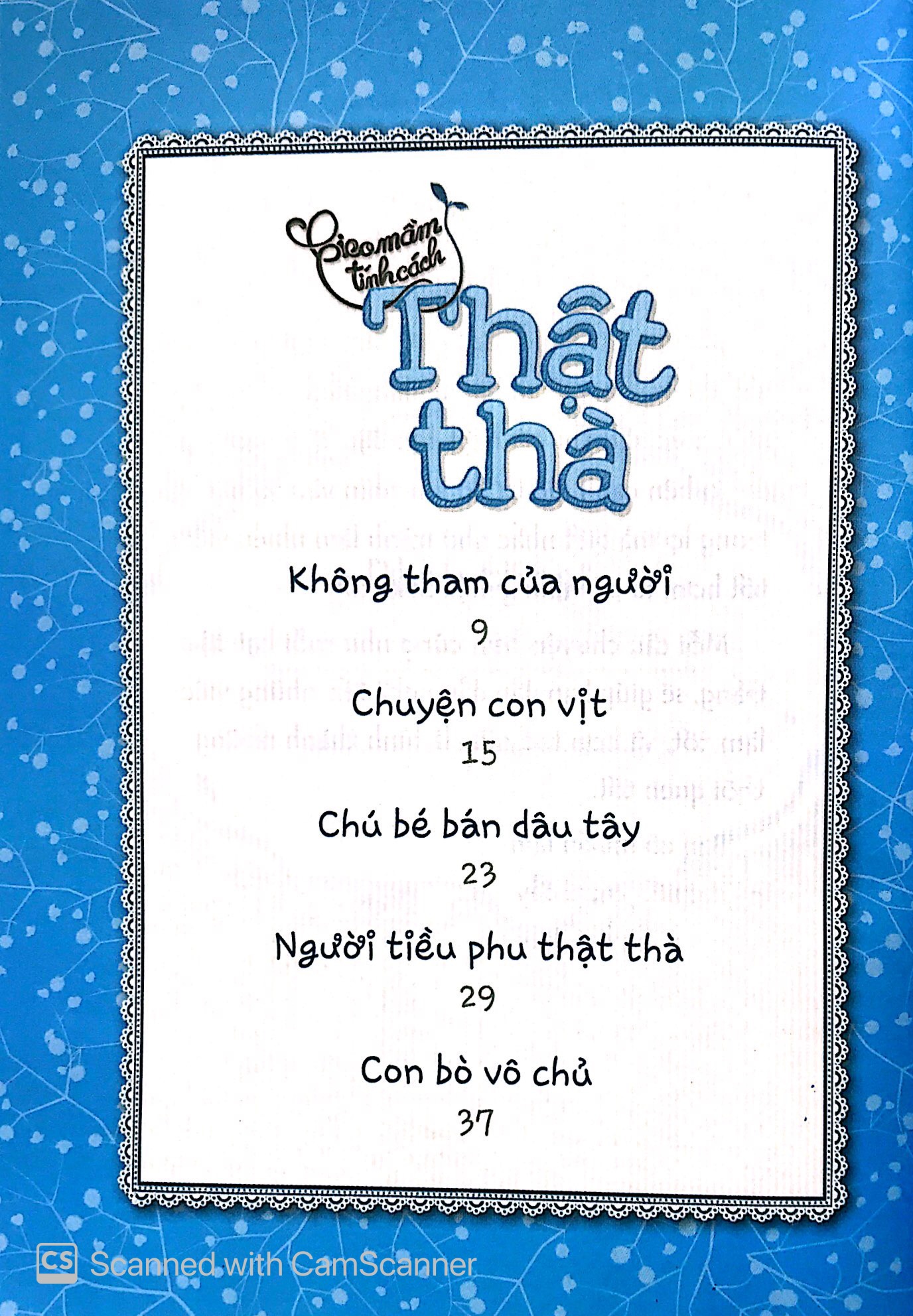 Gieo Mầm Tính Cách - Thật Thà