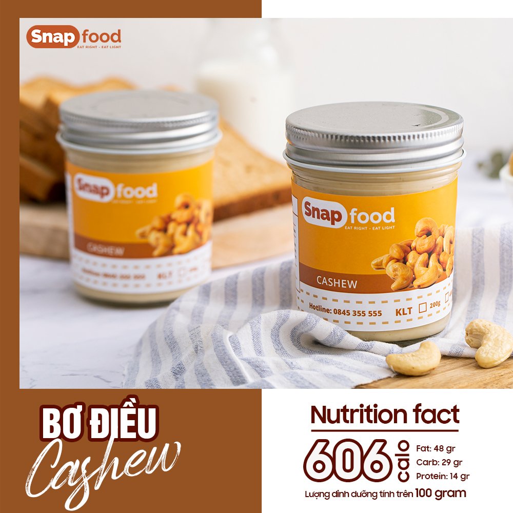 Bơ GIỮ DÁNG - Bơ điều (200gram) - Snap Food