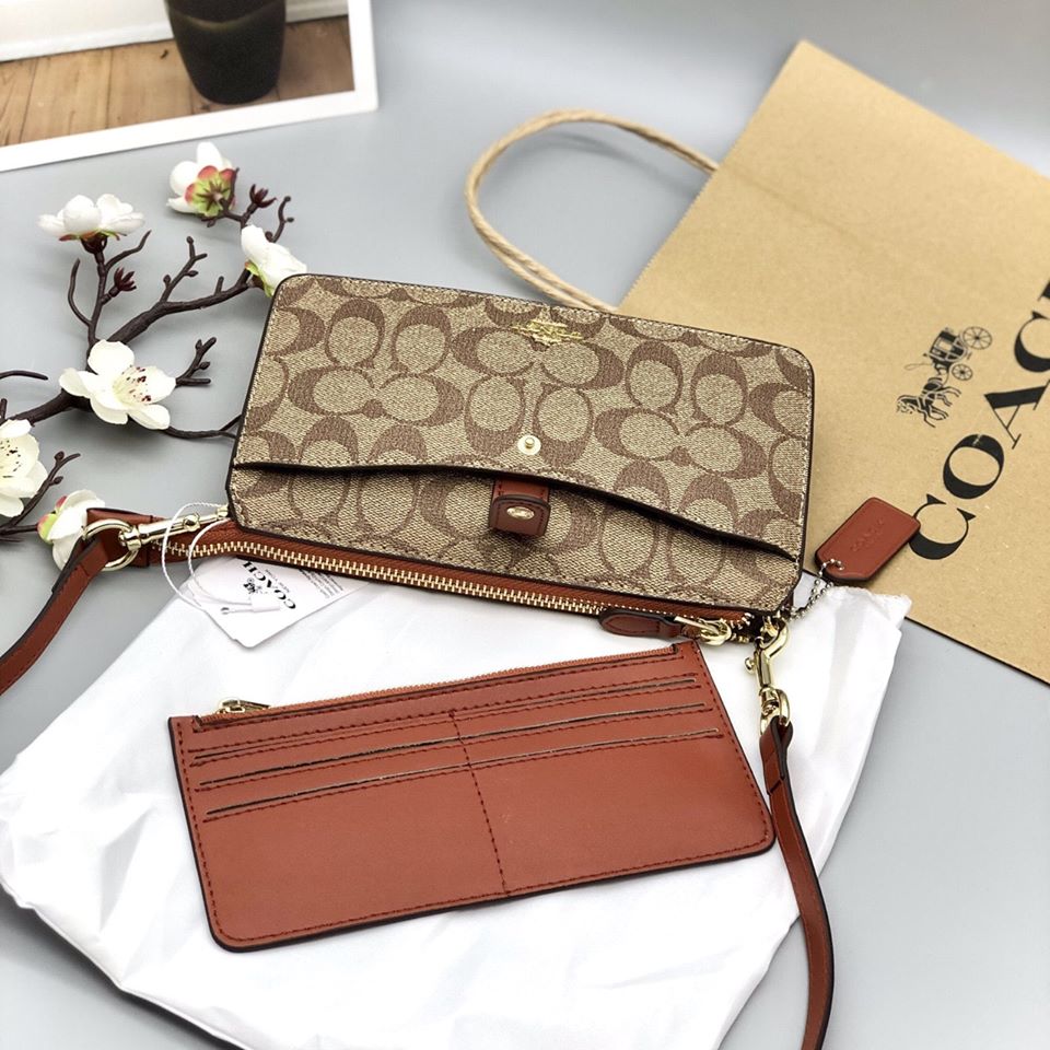 [HCM]CLUTCH COACH MINI KÈM VÍ ?? code: Coach 37458