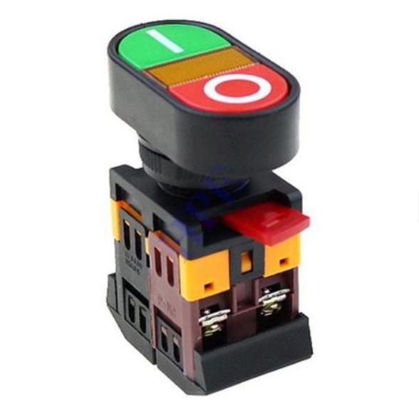 Nút nhấn on-off phi 22 có đèn - apbb22