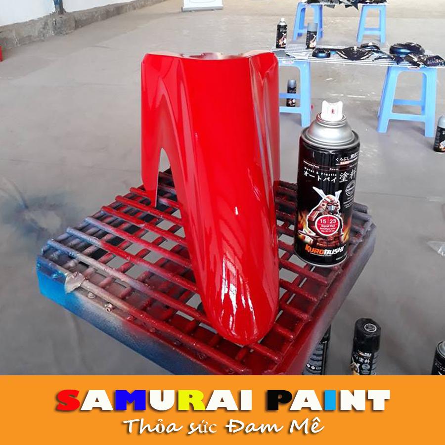 Sơn samurai màu đỏ - Chai sơn màu đỏ nổi bật 23 sơn xịt samurai