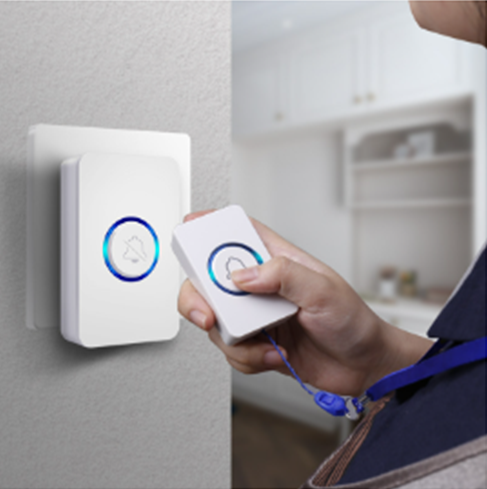 Chuông cửa không dây khoảng cách 300m chống nước 38 kiểu chuông 3 mức âm lượng Thiết kế dễ lắp đặt