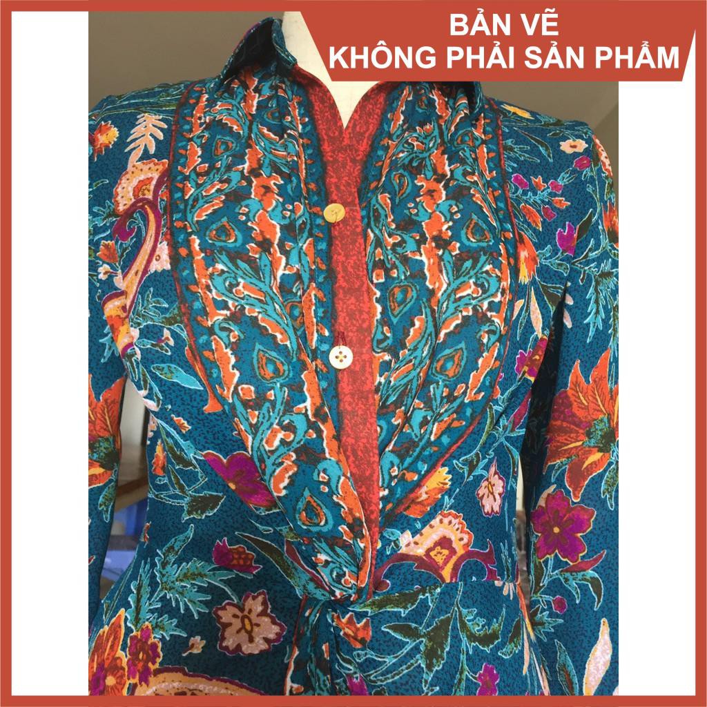 Rập đầm sơ mi xoắn eo - Rập giấy mã 938 (Bản vẽ) (BẢN VẼ)
