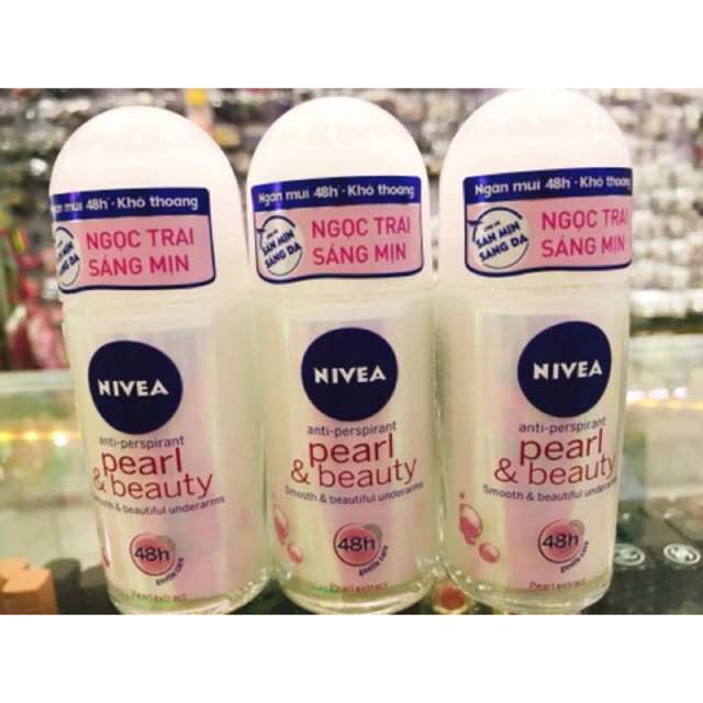 Lăn Nivea sáng min ngọc trai 50ml