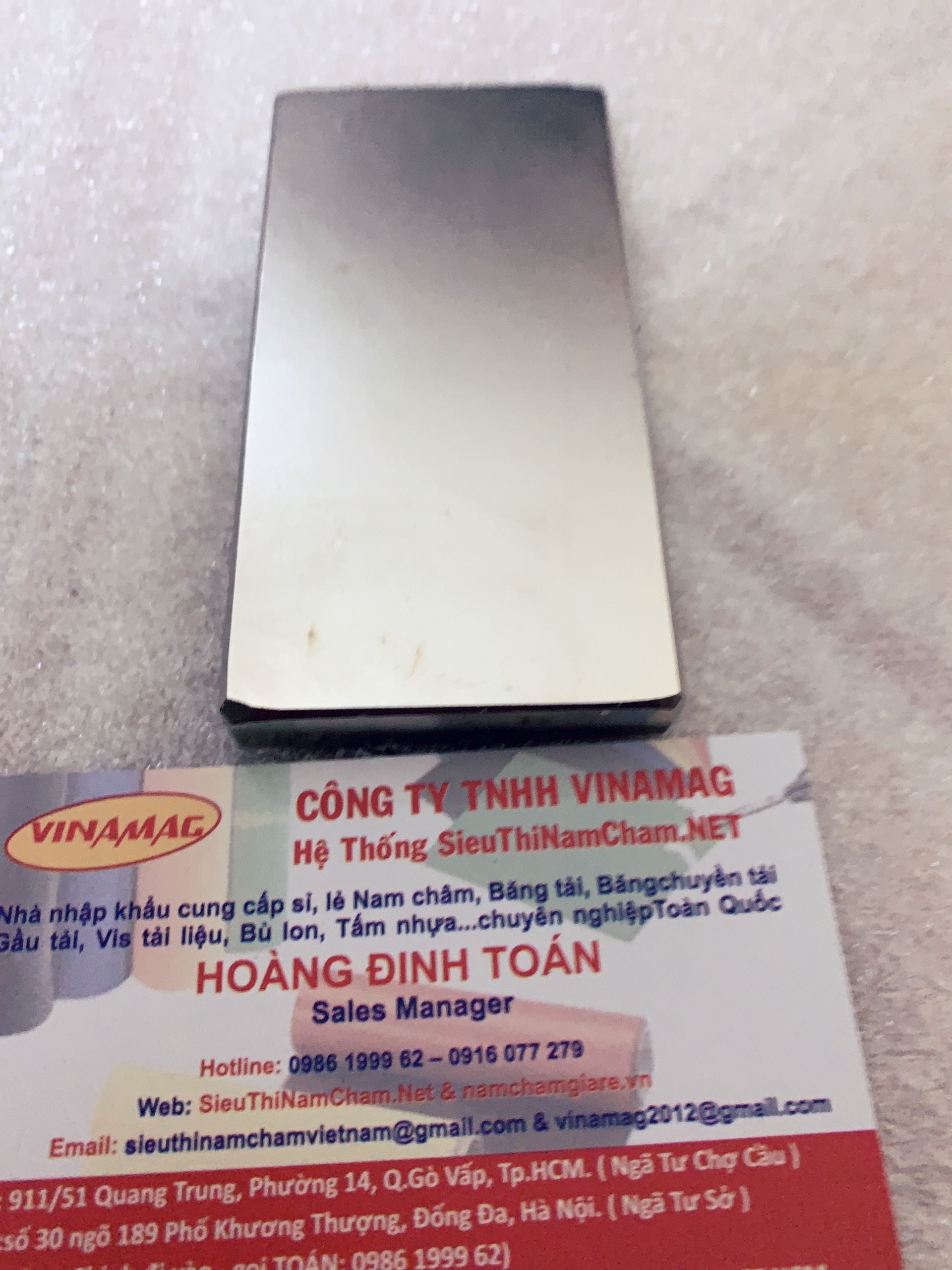 Nam châm đất hiếm ( 100x50x10mm )