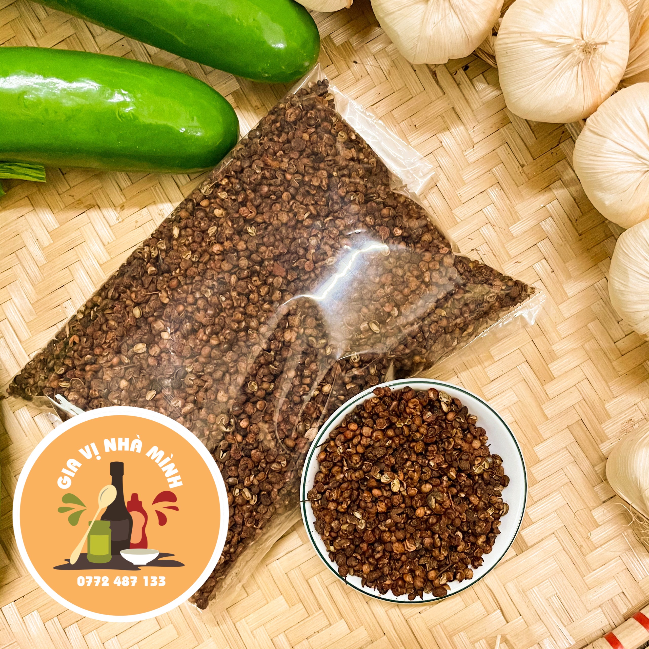 HẠT HOA TIÊU ĐỎ (XUYÊN TIÊU)NGUYÊN CHẤT GÓI 100GR-500GR