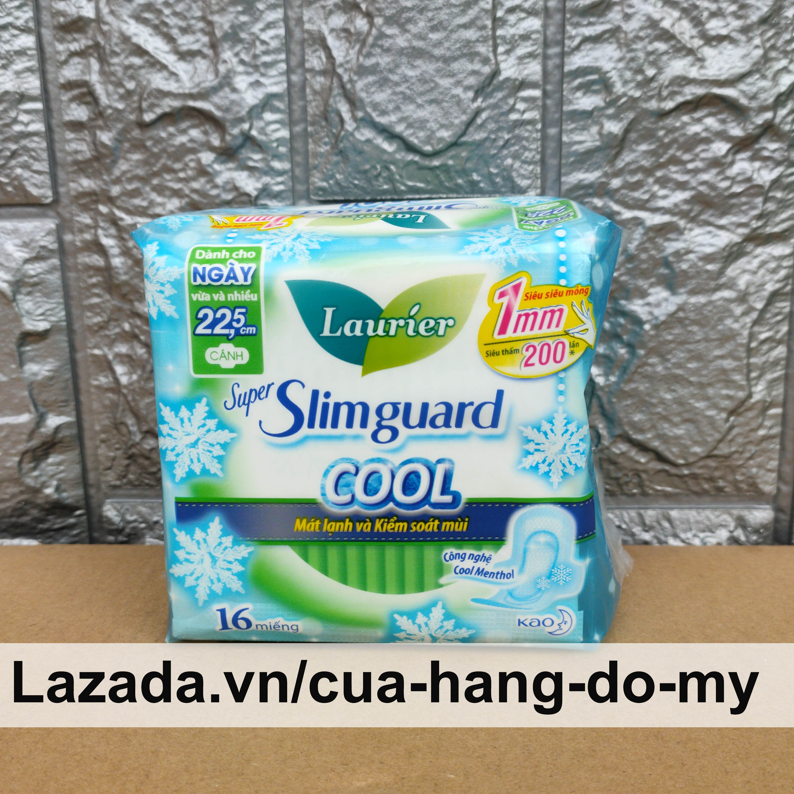 BÁO GIÁ BĂNG VỆ SINH MÁT LẠNH CÓ TỐT KHÔNG | Shopee Lazada Sendo Tiki mới nhất 36 Băng Vệ Sinh LAURIER Siêu mỏng BẢO VỆ 1MM Super Slimguard Cool 22,5cm có cánh gói 16 miếng dành cho ngày vừa và nhiều - mát lạnh và kiểm soát mùi - Cửa Hàng Đồ Mỹ