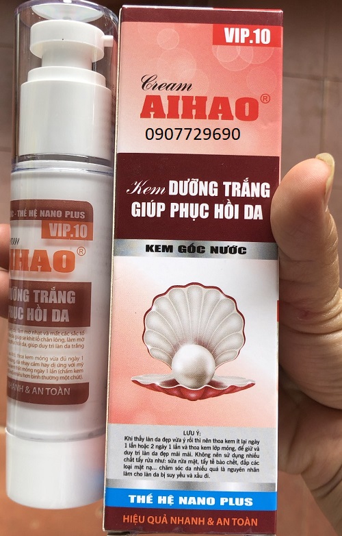 Kem AIHAO Dưỡng Trắng Giúp Phục Hồi Da (VIP.10 - 50g)