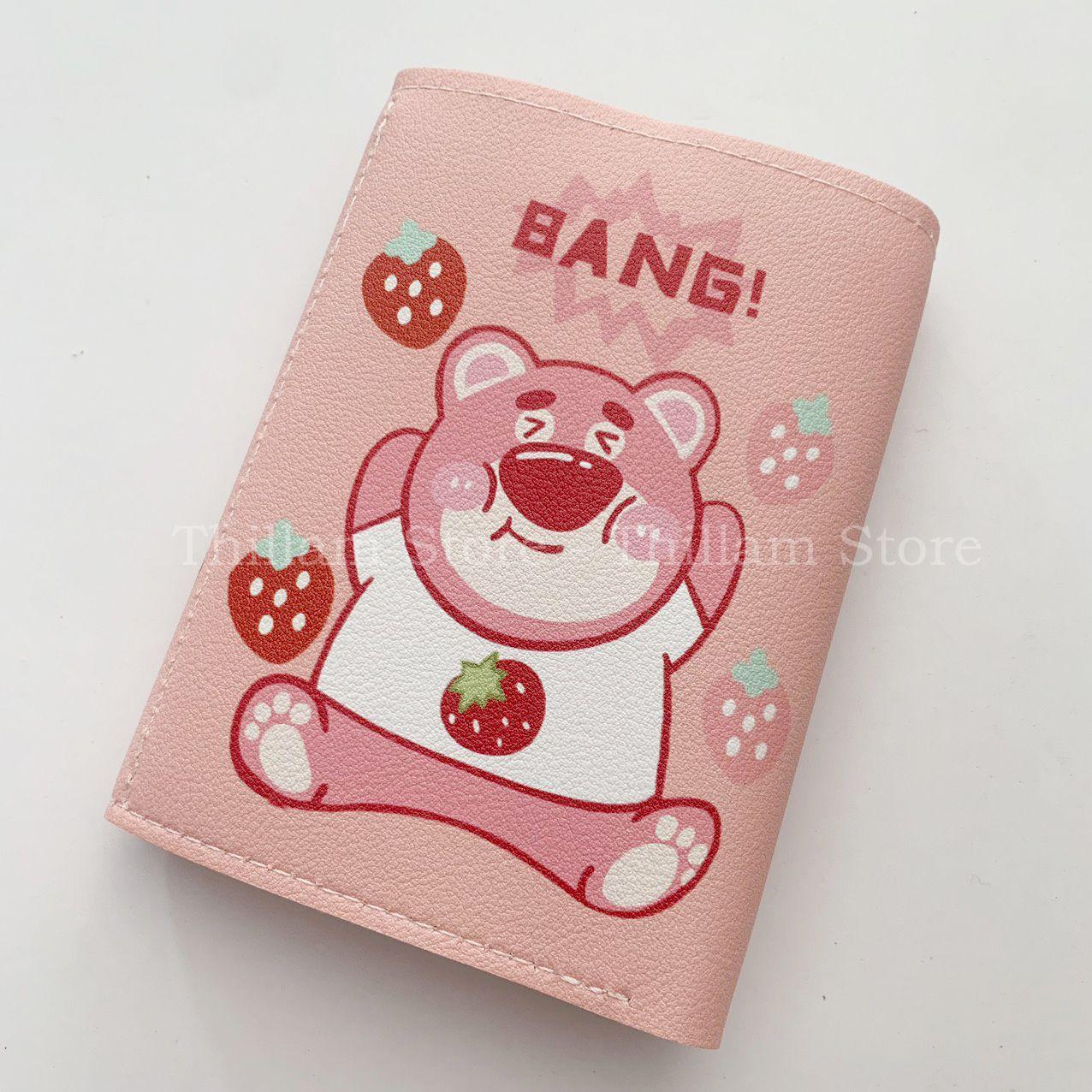 Ví Gấu Dâu gấp ba siêu dễ thương ThiLam Store