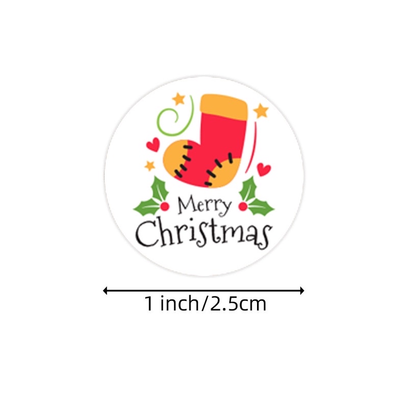 Cuộn tem dán sticker trang trí Noel