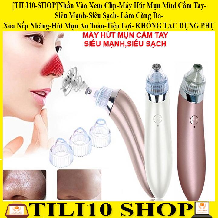 ✅(LOẠI TỐT 100%)-Nhấn Vào Xem Clip-Máy Hút Mụn Mini Cầm Tay-Siêu Mạnh-Siêu Sạch- Làm Căng Da-Xóa Nếp Nhăng-Hút Mụn An Toàn-Tiện Lợi- KHÔNG TÁC DỤNG PHỤ-TILI10 SHOP