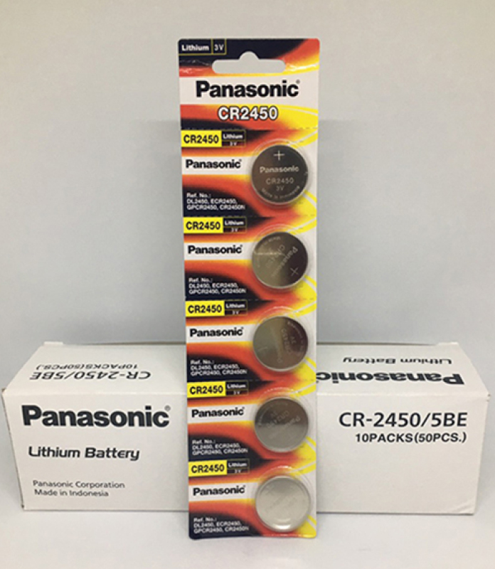 Pin CR2450 Panasonic vỉ 5 viên