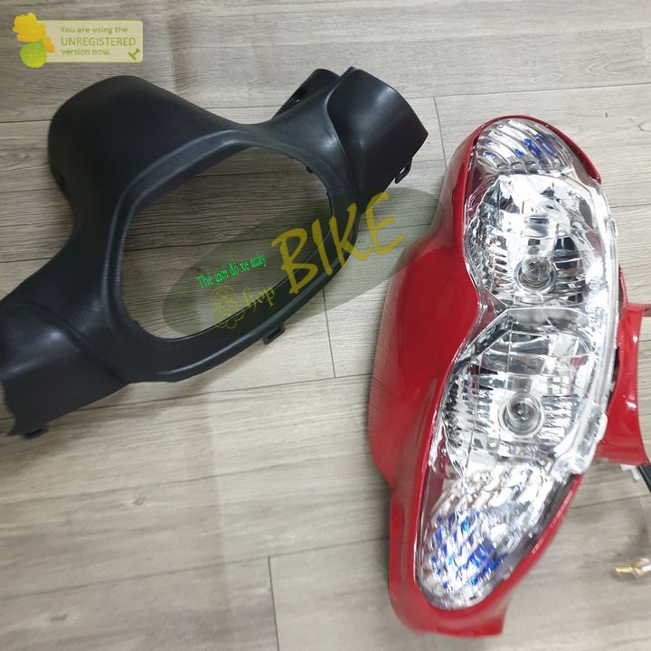 Bộ 3 món ỐP đầu - kèm pha đèn +gáy xe phanh ĐĨA xe JUPITER V / JUPITER R