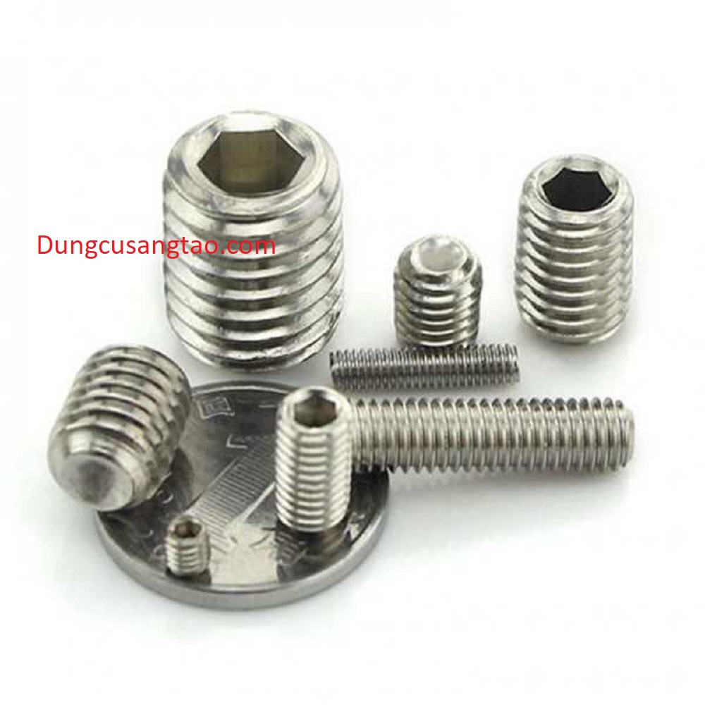 Ốc lục giác chìm M4-M5-M6-M8 (ốc lục giác không đầu) SS304