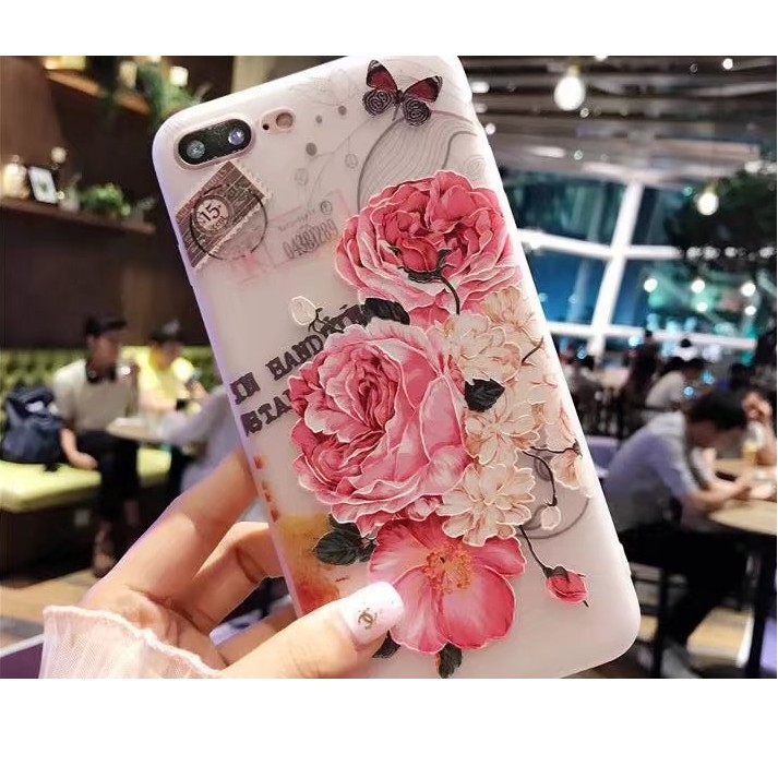 ỐP IP 6 6s 6PLUS 6splus 7 7plus 8 8plus hoa mẫu đơn siêu đẹp