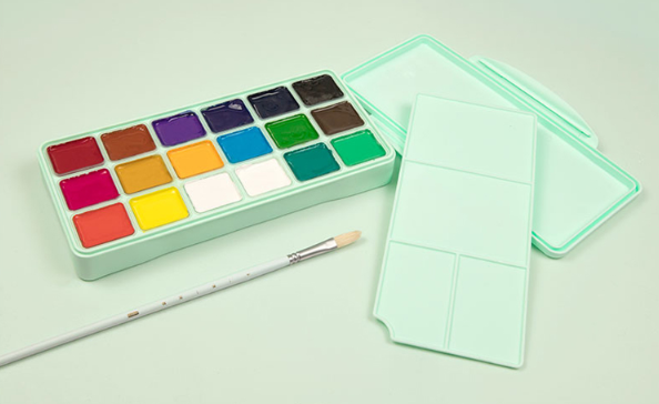 Màu Gouache HiMi dạng thạch bộ 18/24 màu