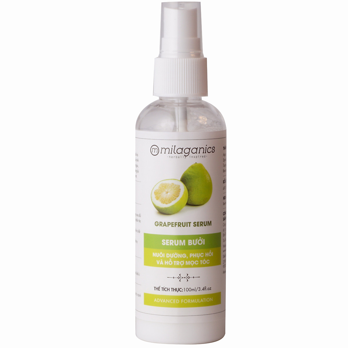 Serum Tinh Dầu Milaganics Vỏ Bưởi 100ml