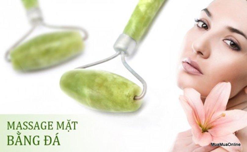 Cây Lăn 1 Đầu Massage Mặt Đá Cẩm Thạch Tự Nhiên