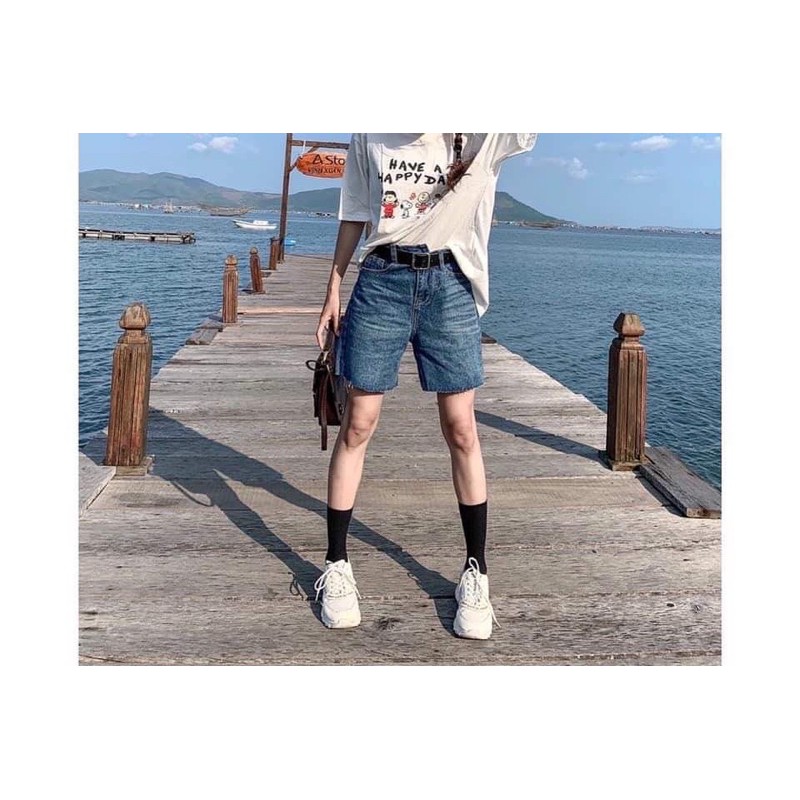 Quần jean lửng❤️❤️QUẦN NGỐ BÒ CÚC LỆCH