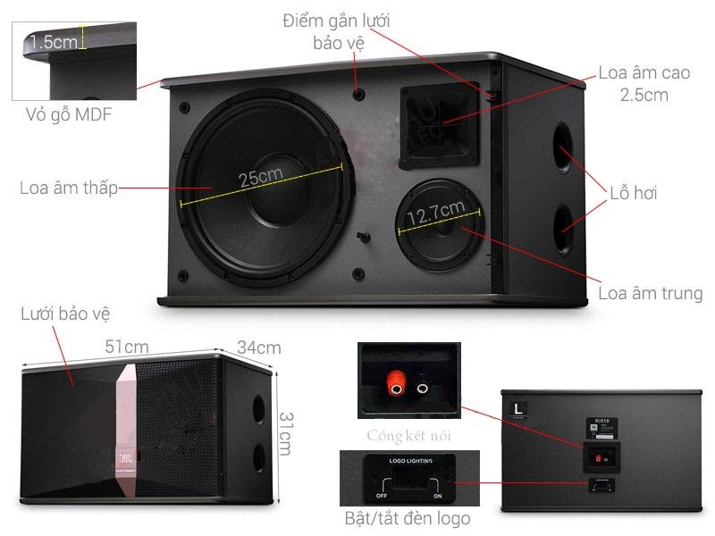 [Trả góp 0%]Loa Karaoke JBL Ki510 (Nhập nguyên con TQ)