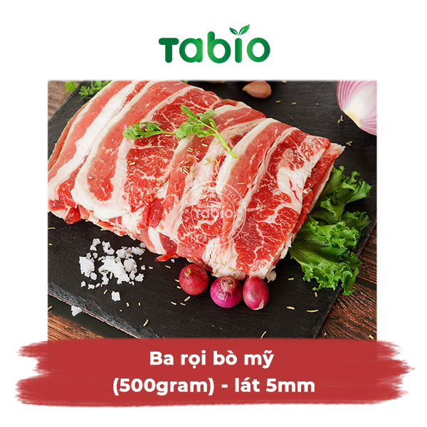 HCM - Ba rọi bò mỹ (500gram) - lát 5mm - TABIO