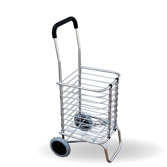 Xe kéo đi chợ đa năng inox 2 bánh