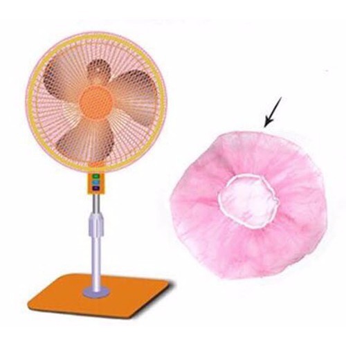 ]Combo of 2 Dust-Proof Fan Covers with Drawstrings That Are Safe for Babies.