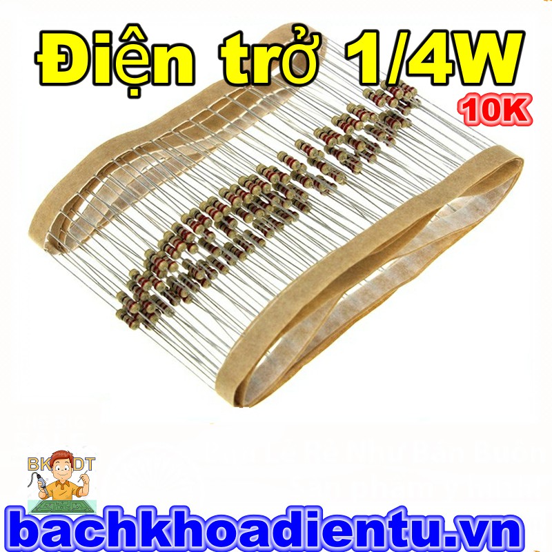 Điện trở 10k 1/4w túi 100c