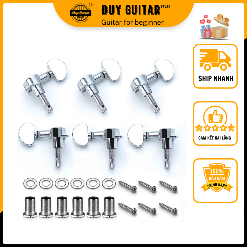 Guitar tunning for acoustic guitar silver color Duy Guitar Store