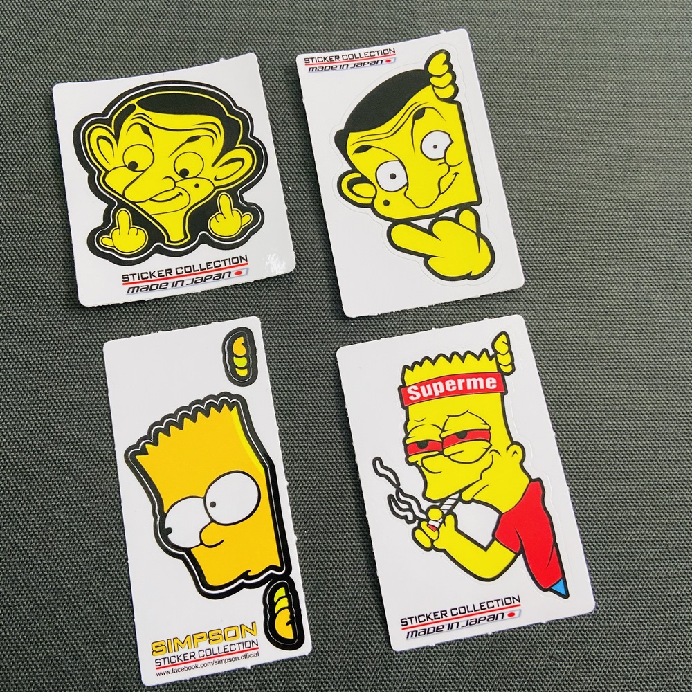 [CHUYÊN TEM] TEM SIMPSON STICKER DÁN TRANG TRÍ XE MÁY CAO CẤP (1 TEM MINI)